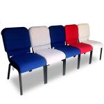 Dirt Resistant Auditorium Office Church Chairs Easy To Clean Cotton Linen Cloth