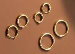 Sexy Helix 14k Gold Hoop Earrings ODM For Women 1.2mm×10mm Dimension
