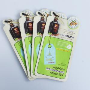 China Cosmetic facial mask special shaped pouch face mask packaging bag moisture proof plastic pouch wholesale