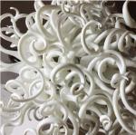 White blown glass chandelier for Project indoor home Lighting (WH-BG-05)