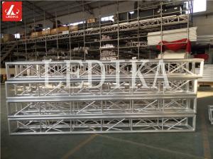 China Silver Bolt Or Screw Aluminum Square Truss 3 Meter For Celebration Parties on sale