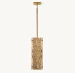Bedroom Vouvray Square Suspended Pendant Light 110-240V Adjustable Height
