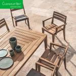 Waterproof Teak Chairs for Outdoor Courtyard Villa Open-Air and Comfortable