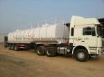 50Ton liquid Asphalt Tanker Semi-trailer with 2TBL45P BALTUR Heating and