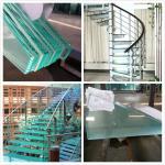 ROHS 6mm To 40mm Low E Laminated Safety Glass For Curtain Wall