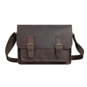 China Brown Retro First Layer Cowhide Satchel Shoulder Bag wholesale