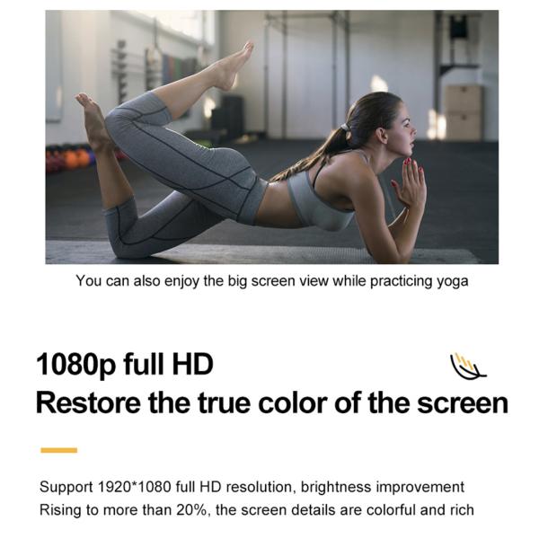 YG280 1080P Mini LED Projector Supported 16:9 Phone Same Screen