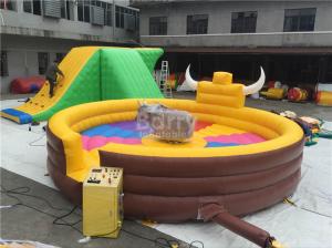 China Funny Large Inflatable Mechanical Bull Games For 1 People  , Inflatable Rides wholesale