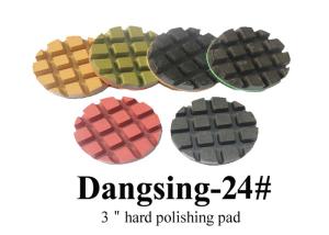 China Granite Stone Diamond Resin Pads , 3 Inch Hard Abrasive Polishing Pads wholesale