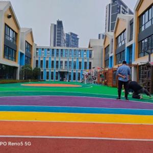 China Synthetic EPDM Poured Rubber Playground Flooring Surface For Sports wholesale