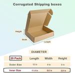 Small Corrugated Cardboard Boxes For Packing Literature Mailer 12x9x3 Inches