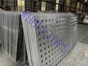 China Width 600mm-1400mm Perforated Aluminum Panels Cladding with Square Round Slotted Holes wholesale