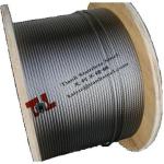 EN12385-4 316 A4 1.4401 7x7 1.5mm Stainless Steel Wire Rope Annealed soft