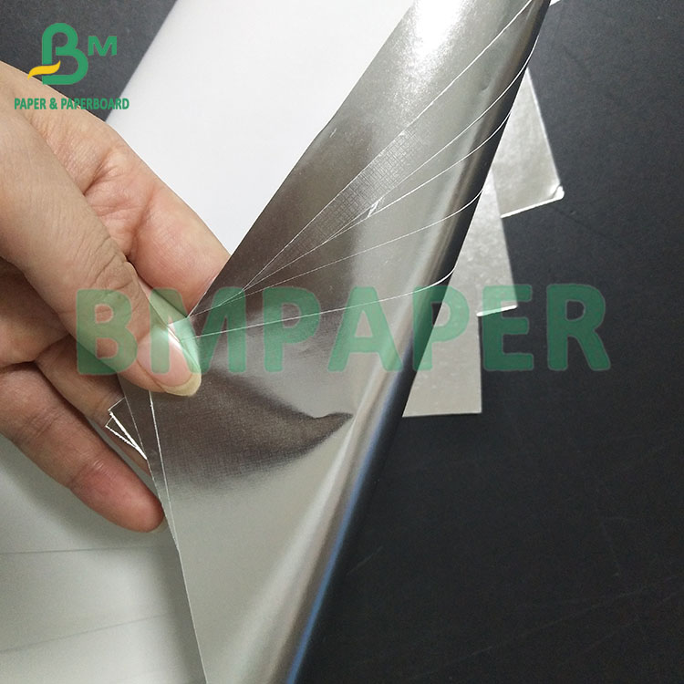 70gsm 763mm Printability Silvery Wet Strength Aluminized Beer Label Holographic Paper