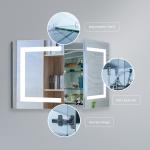 Long Lasting Led Medicine Cabinet Mirror Fashionable Vanity Mirror Cabinet With