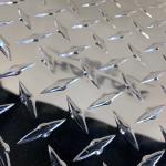 Thickness 5mm 6063 Aluminum Checker Plate PVC Film Embossed Coated