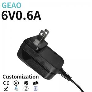 China 3.6W 0.6A 6V Wall Mount Power Supply Adapter Safe For Casio Keyboard on sale