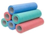 50GSM Spunlace Disposable Polishing Cloths , Antibacterial Kitchen Cloth Wipes