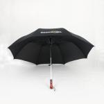 Big Mens Black Folding Umbrella , Custom Logo Mens Fold Up Umbrella Durable