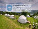 850gsm White PVC Glamping Dome Tent UV Resistance Heat Proof