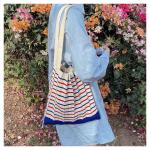 New pleated literary shoulder bag braided women's bag winter knit bag fashion