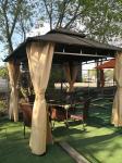 Hardtop Gazebo Roof Pavilion Aluminium Gazebo 3x3x2.7M Outdoor Garden