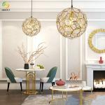 Gold Stainless Steel Nordic Pendant Light E26 For Showroom Bedroom