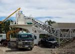 YHZS35 Mini Mobile Concrete Batching Plant , 35m3/H Concrete Mixing Equipment