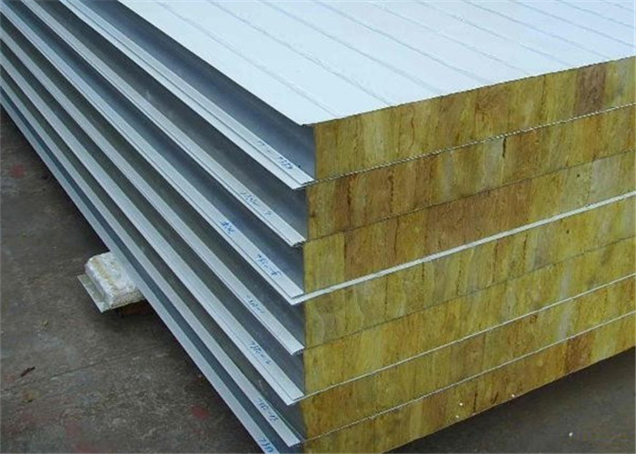 Customized Size Fireproof Insulated Sandwich Panels Corrugated Zinc Coated