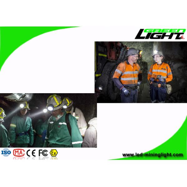 Small Volum Miners Cap Lamp PC Material For Mineral Industry / Tunnel Projects