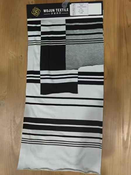 Fashionable ，Skin-Friendly Comfortable And Soft Striped Material Fabric For T