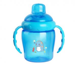 China (NEW ) 225ml  PP SIPPY CUP WITH DOUBLE HANDLES NON-SPILL wholesale