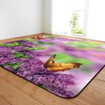 Butterfly Living Room Floor Carpets Large Dining Room Rugs Machine Washable