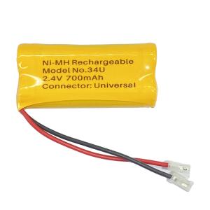 China Customized 2.4V NiMh Battery Pack 700mAh Ni Mh Battery For Solar Light wholesale