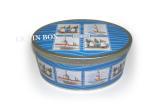 Metal Christmas Oval Tin Box Packaging , oval cake tin Sedex BSCI BRC Disney