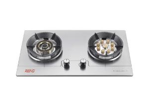 China Commercial Gas Hob 2 Burner Gas Stove Stainless Steel Kitchen Household wholesale