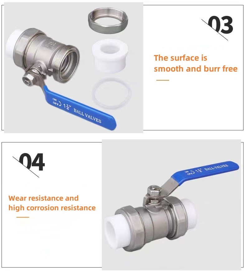 Chinese Manufacturer 304 Stainless Steel Double Union PPR Switch Hot Melt Ewelding