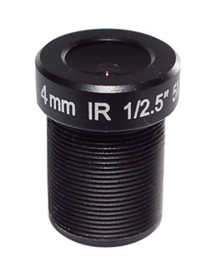 1/2.5" 4mm F2.0 M12 Mount CCTV IR Board Lens MTV 27 Degrees for 1080P 2MP 3MP 4MP 5 Megapixel Analog IP Camera