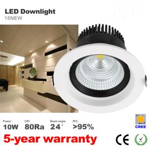 China 10W LED light Hotel illumination anti-dazzle Recessed Downlights CREE COB LED lamp wholesale