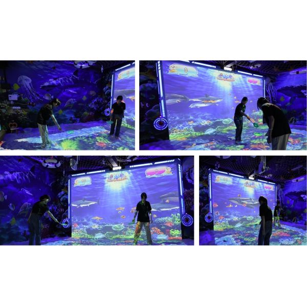 Beach Interactive Wall Projection Voice Interpretation AR Interactive Games For Playground