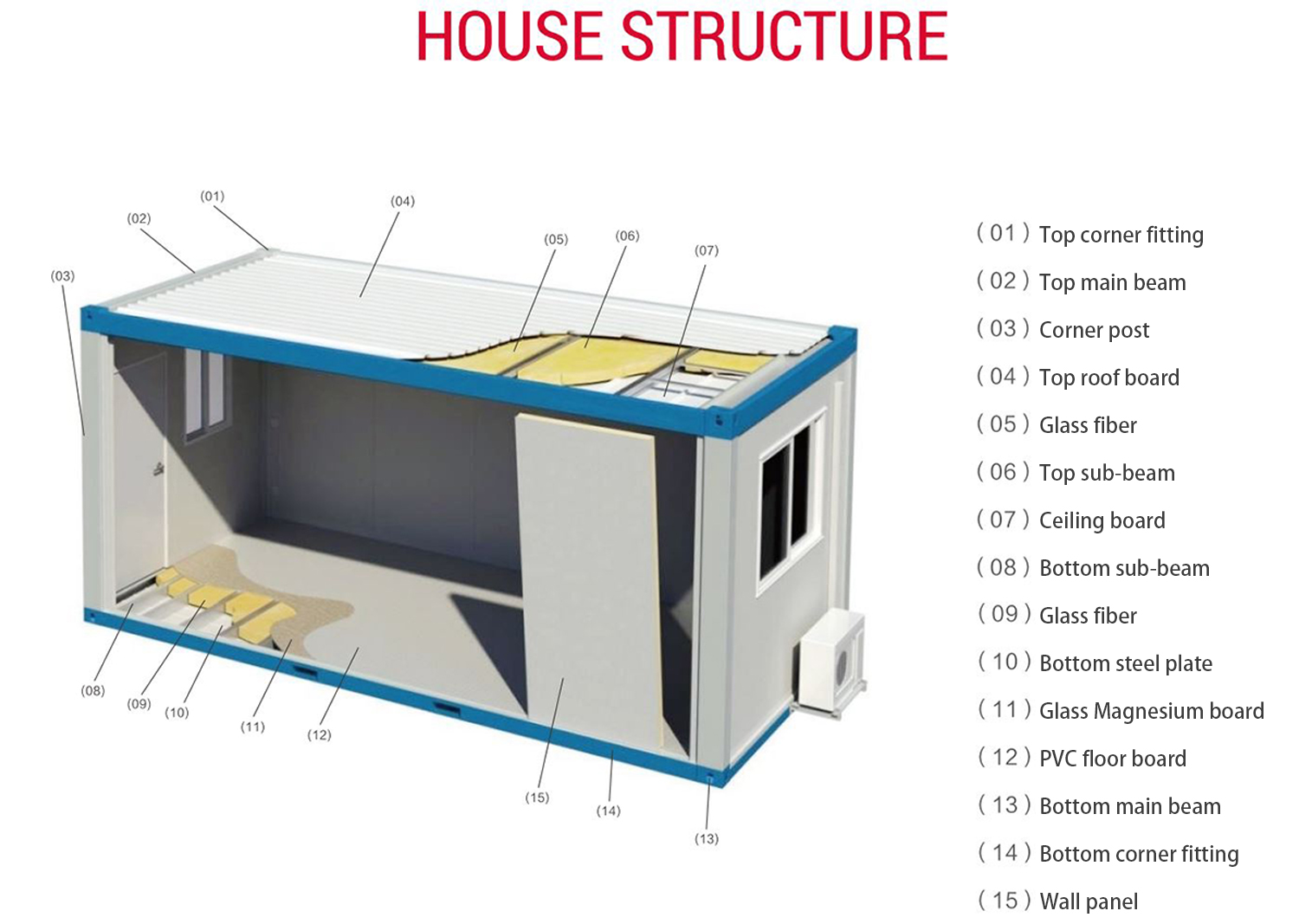 Detachable Container Modern Design Style 20ft Shipping Flat-Packed Prefab Toilet House