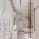 Modern Mirror Cabinet 1000mm Bathroom Vanity Cabinets Plywood Particle Board
