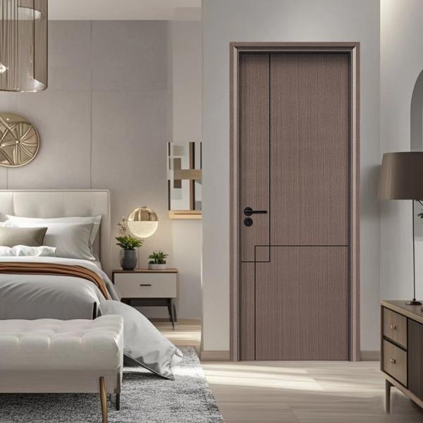Interior Door WPC Hollow Door With Carved Design Standard Size 520/600/650/700