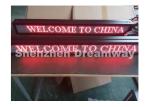 4 mm Pixel Pitch Indoor Single Red LED Moving Message Display 768mm x 64 mm