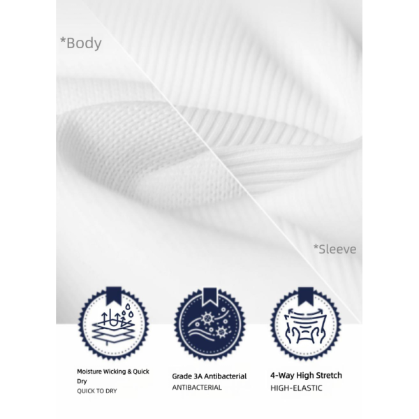 Custom Men Long Sleeve Golf T-Shirt Quick Dry Stretch Performance Athletic Tee Custom Logo OEM