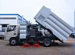 Dongfeng 4x2 Road Sweeper Truck 4cbm 6 Wheels With Brush Humanized Operation