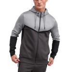 Customized Logo Polyester Long Sleeve Full Zipper Design Hoodie Men Sportswear