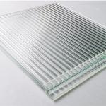 Ribbed Customized Flat Glass for Bathroom Kitchen Living Room Hotel Window