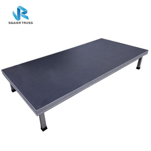 18mm Black Plywood Wedding Party Stage , Strong Square Legs Portable Outdoor
