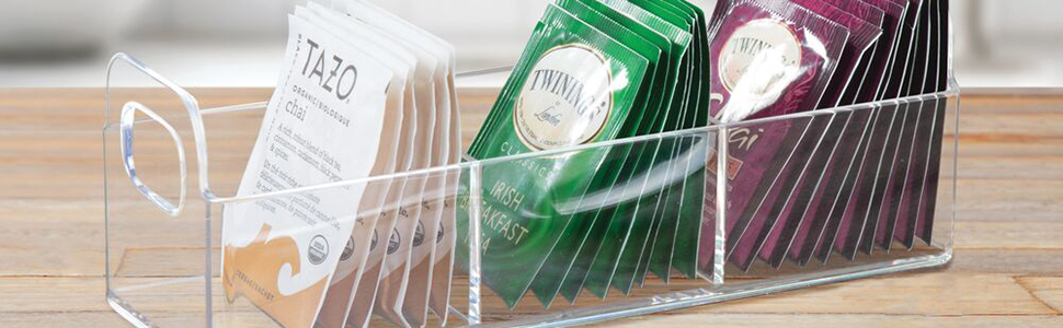 coffee tea organize home kitchen pantry earl grey green hibiscus shelf handle section instant